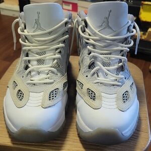 Jordan White and Gray Athletic Shoes